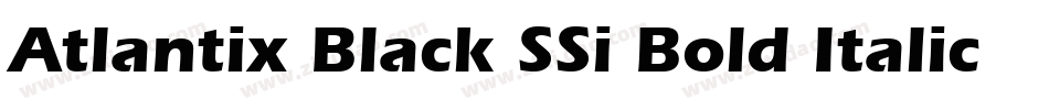 Atlantix Black SSi Bold Italic字体转换